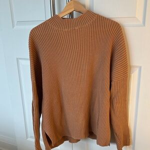 Tentree Cozy Brown Ribbed Sweater